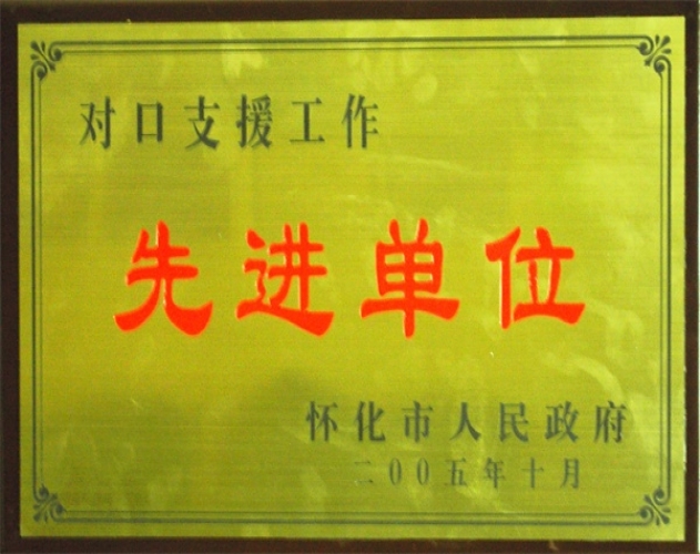 對(duì)口支援工作先進(jìn)單位